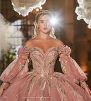 Pregunta por el % Vestido Blush con Manga Larga para Quinceañera